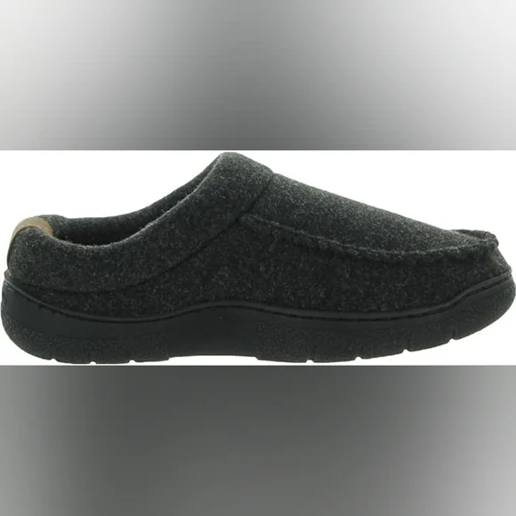 NEW!! Dearfoams Men's Clog Style Memory Foam Slippers Wool Blend - Picture 3 of 7